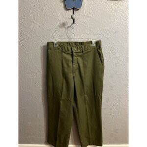 Vintage Boy Scouts of America Pants Mens 32x29 Green Cargo Uniform BSA